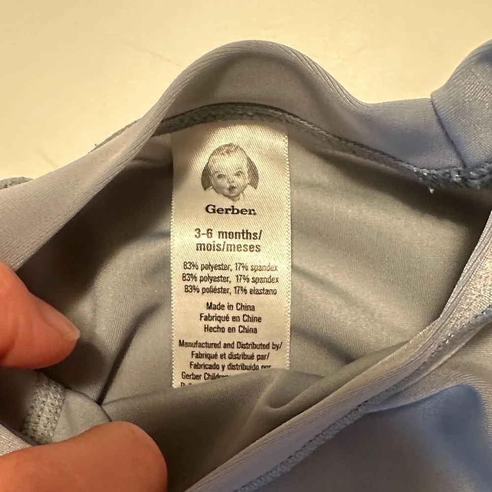 Gerber Kids Swim Rashguard - Soft Gray